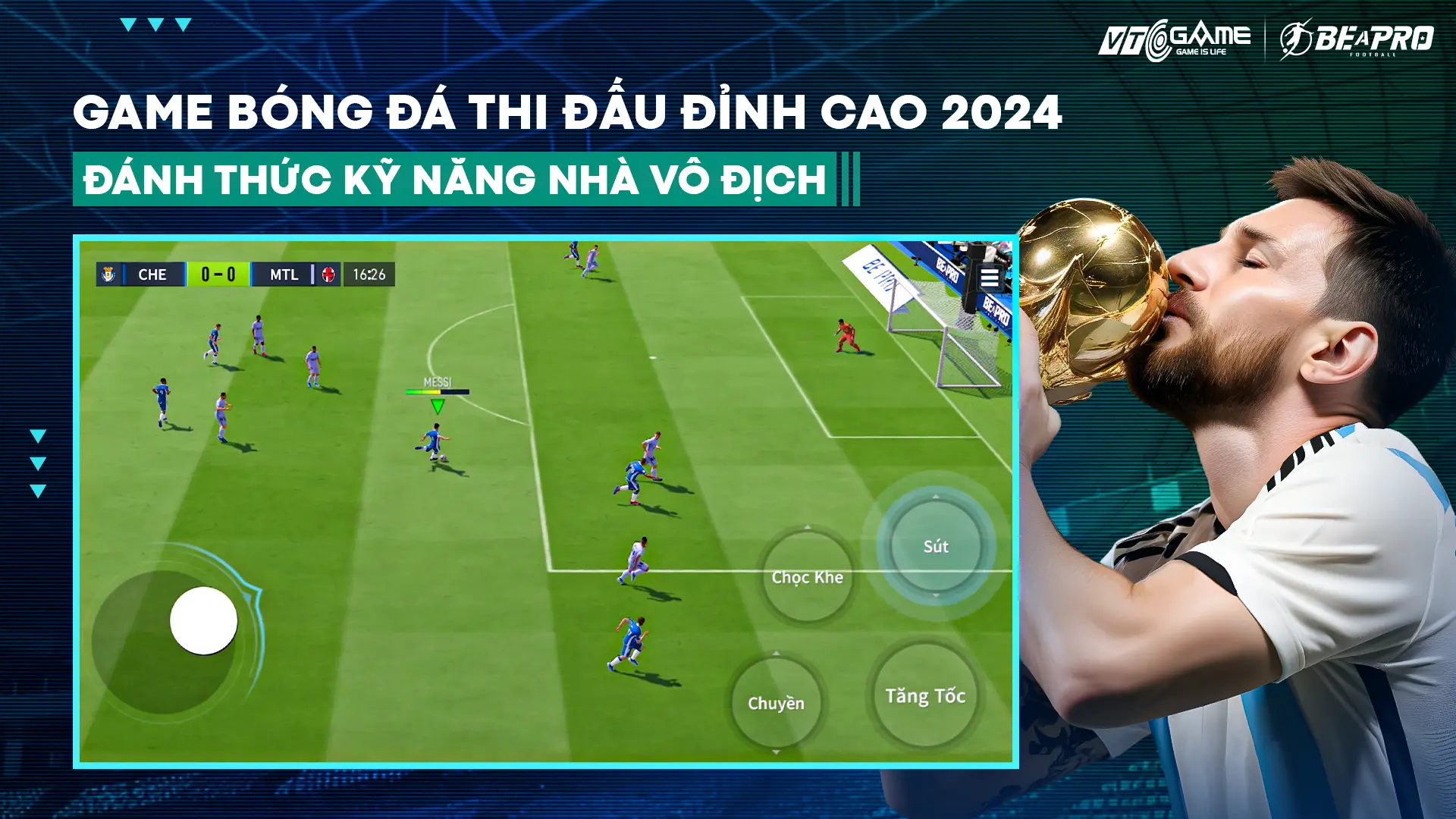 Be A Pro Football là game bóng đá trực tuyến do VTC phát hành
