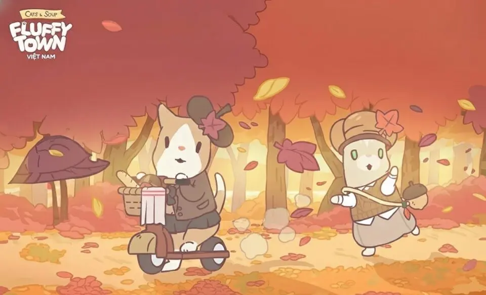 Tựa game Cats & Soup: Fluffy Town được yêu thích bởi lối chơi nhẹ nhàng và dễ thương