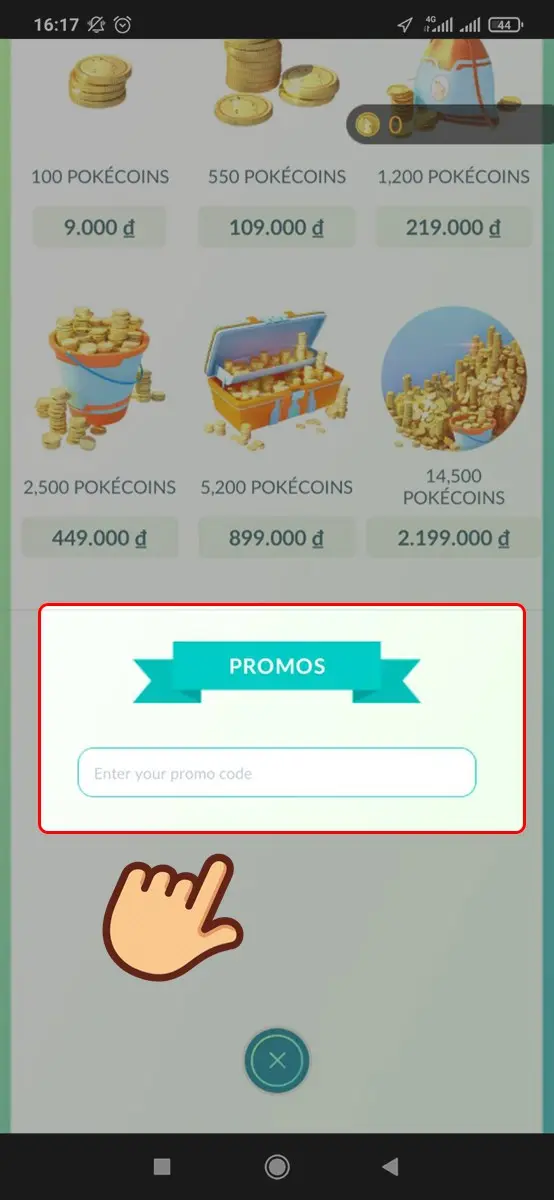 Bước 3 lướt xuống và tìm kiếm mục “Promos”