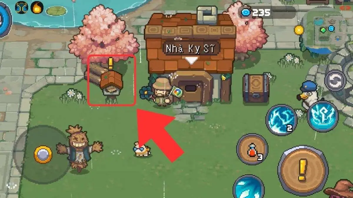 Bước 1 chọn biểu tượng hộp thư