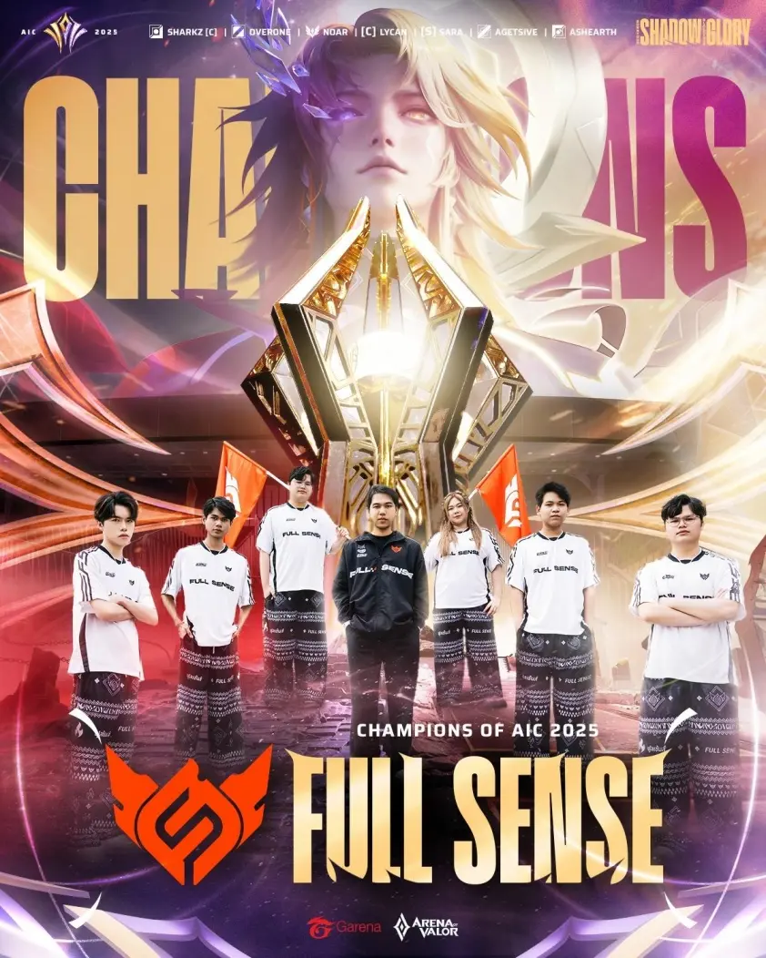 Đội tuyển FULL SENS ( Thái Lan ) chiến thắng chức vô địch AIC 2025