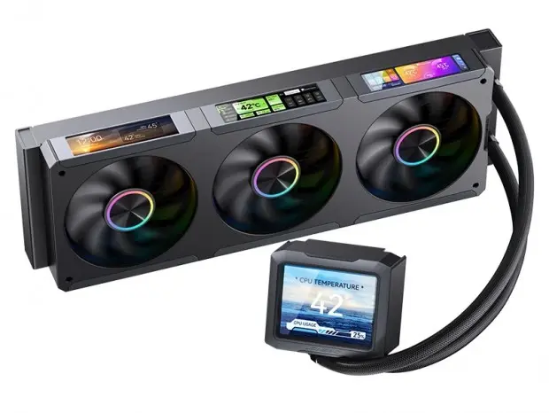 Ba quạt 120 mm được làm liền khối, giúp lắp đặt gọn gàng hơn