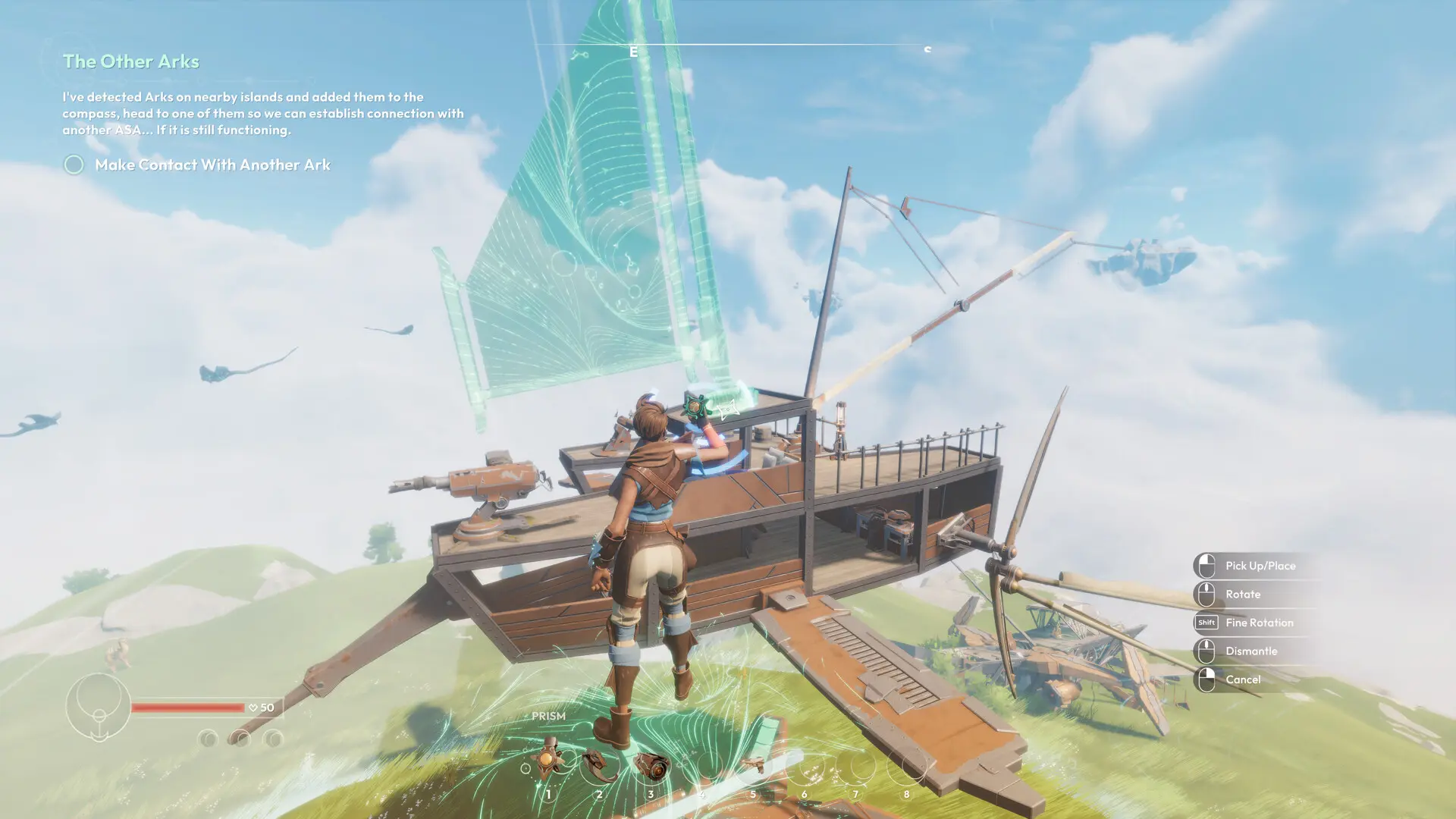 Lost Skies cho phép người chơi tự xây dựng và tùy chỉnh phi thuyền bay