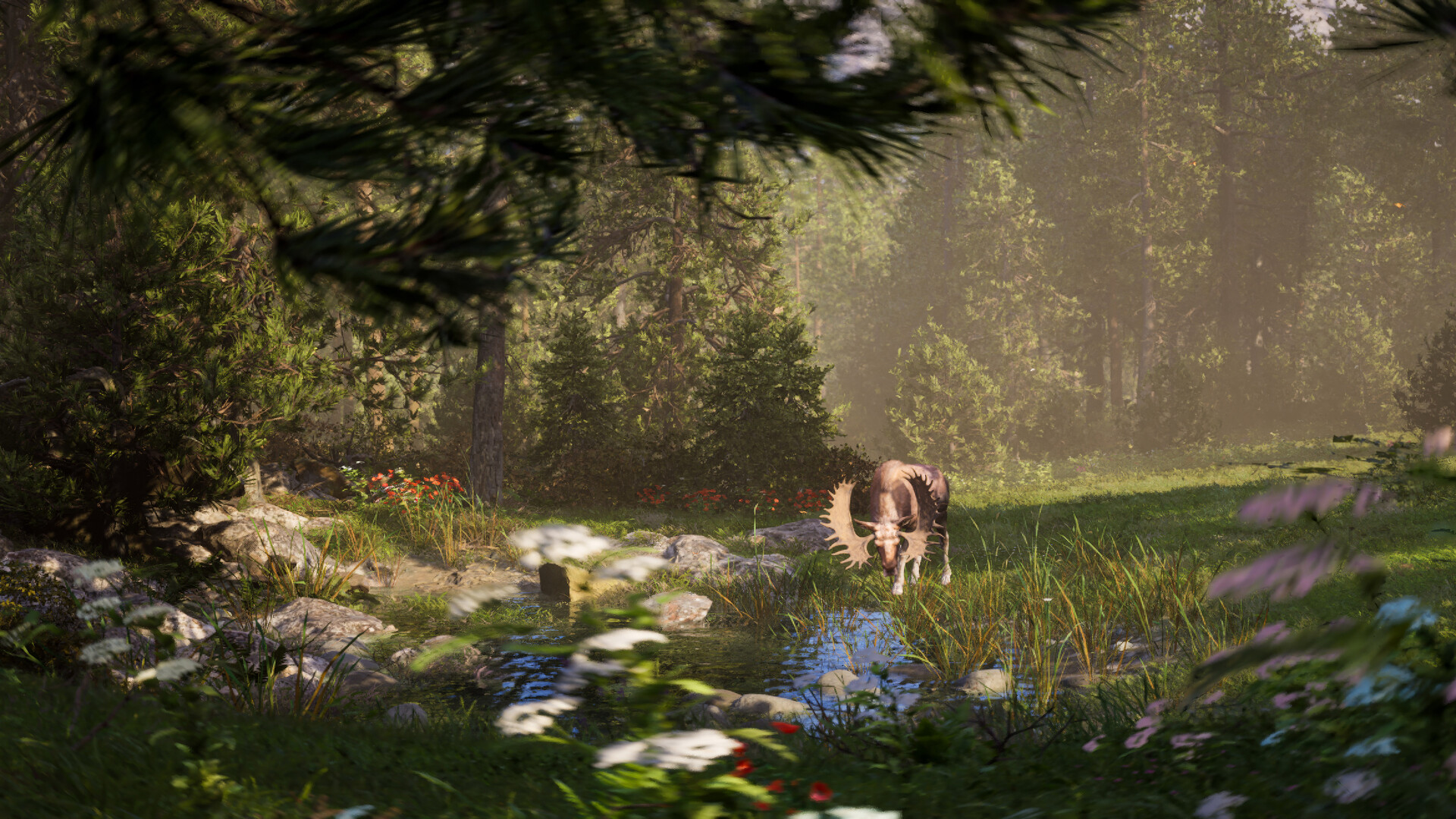 Người chơi có thể săn bắt các loài thú lớn trong game