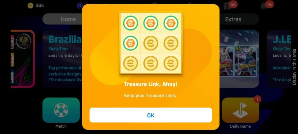 Treasure Link trong phiên bản cập nhật mới