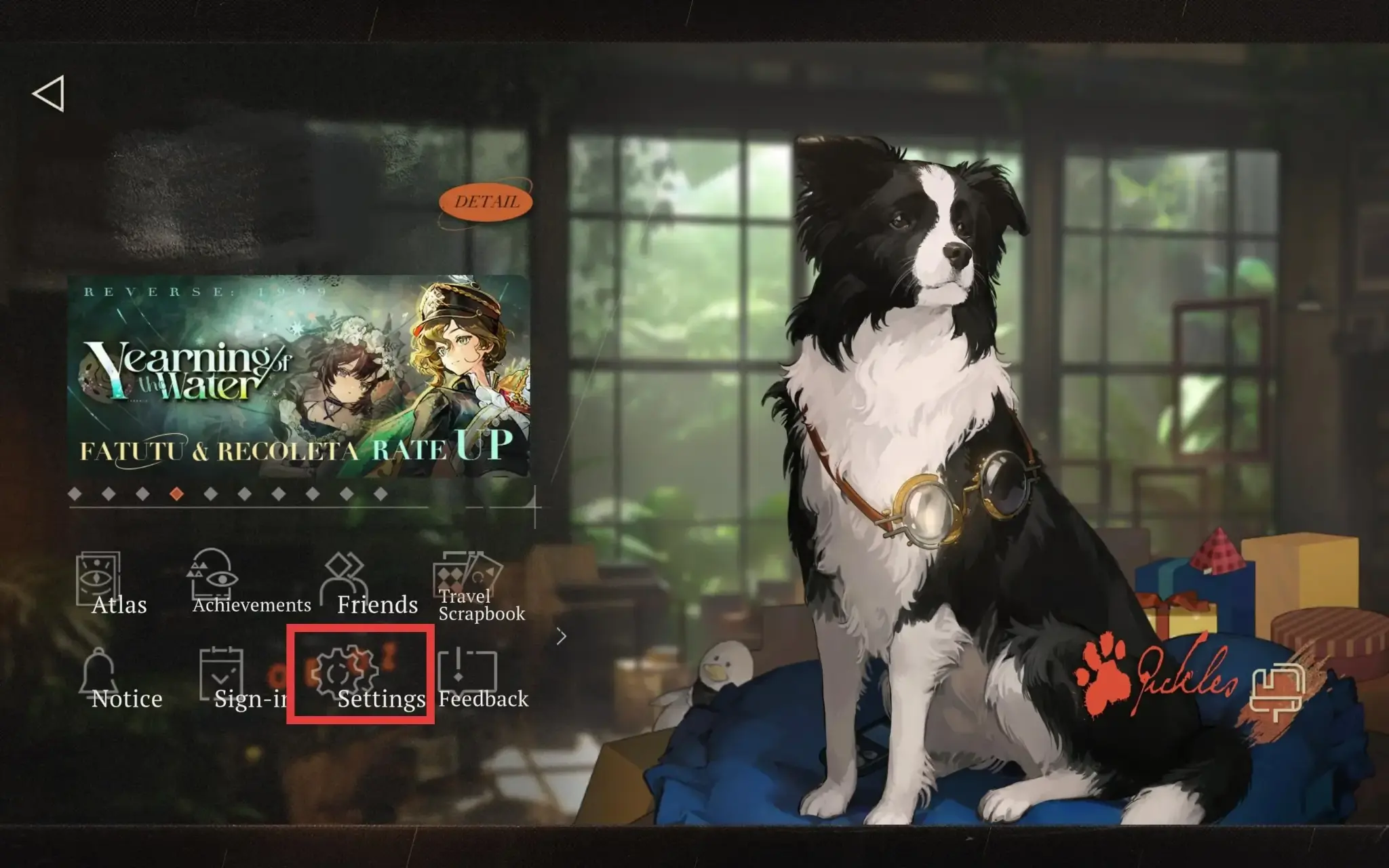 Bước 2 chọn “Settings” ở góc bên trái màn hình