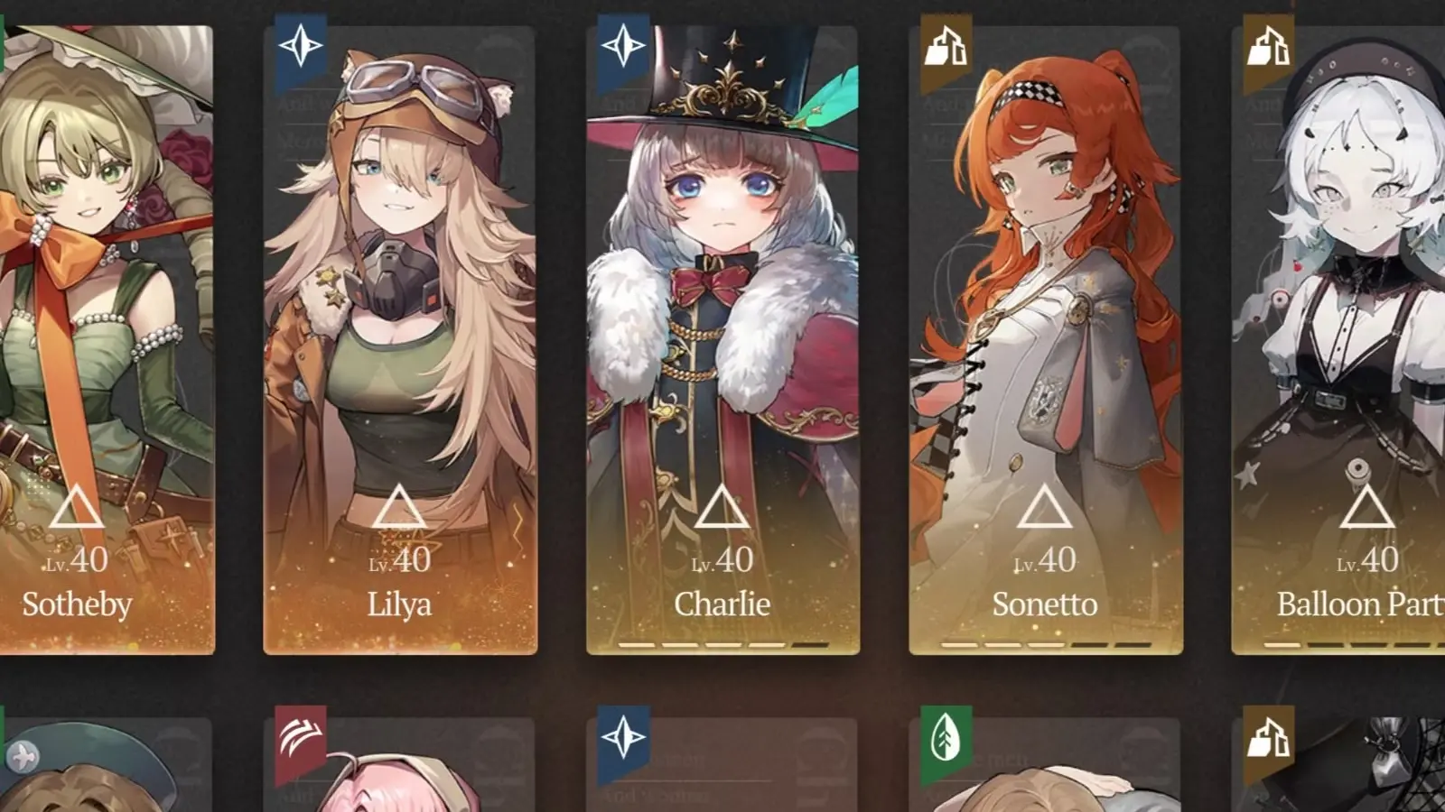 Các nhân vật trong game Reverse 1999