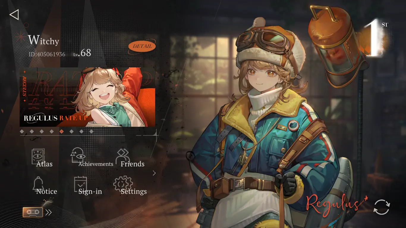 Nhân vật Witchy level 68 trong game Reverse 1999