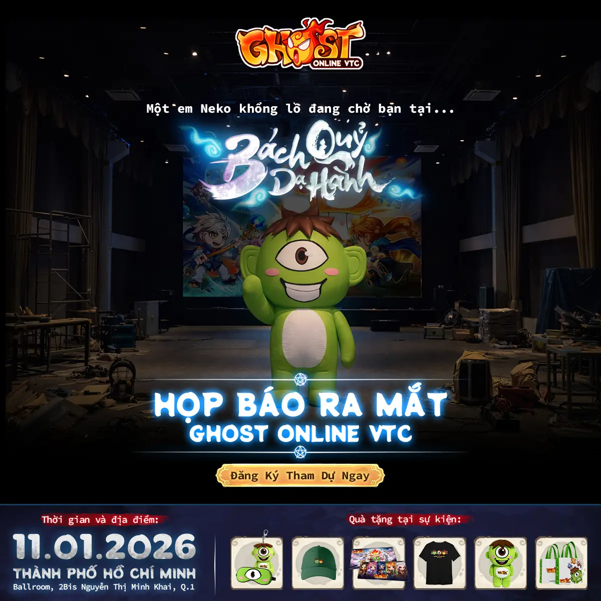 Ghost Online PC ấn định ngày ra mắt, mở họp báo Bách Quỷ Dạ Hành 3 Game được giới thiệu thông qua họp báo “Bách Quỷ Dạ Hành”