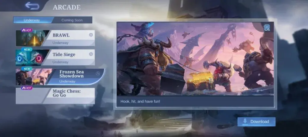 Chế độ Frozen Sea Showdown trong MLBB (Ảnh: MOONTON Games)